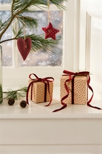 Hjerte fra My Nostalgic Christmas 5 assorterede røde fra Ib Laursen ved gaver - Tinashjem